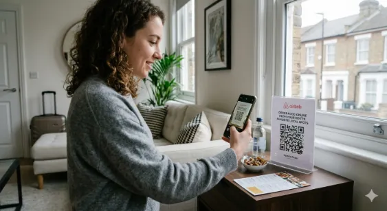 Hotel QR code ordering interface