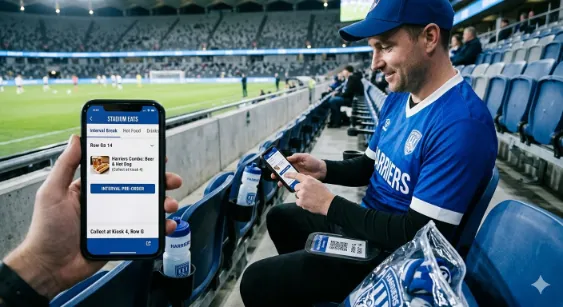 Stadium and large-venue ordering deployment